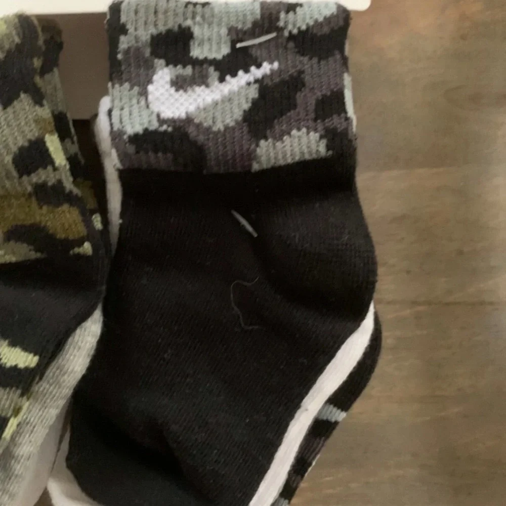 Nike Camo and Solid Infant Socks 6-Pack